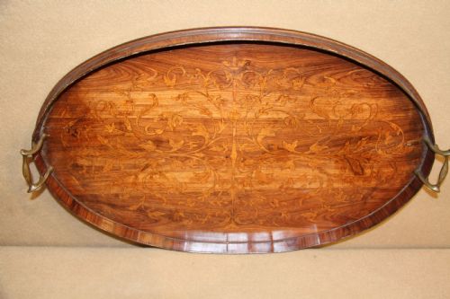 A Fine George III Marquetry  Tray