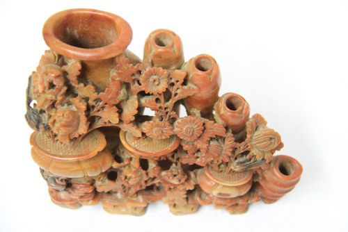 Ornate Chinese Soapstone