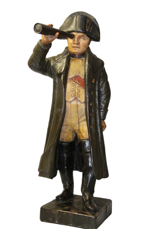 A Very Large Wooden Figure of Napoleon Bonaparte Over 100cm Tall