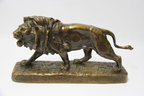 A Late 19th Century Bronze Study of a Lion by Louis Vidal