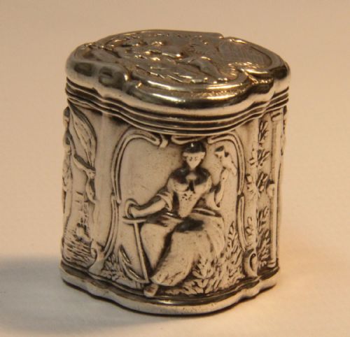 A 19 Century Small Continental Silver Box