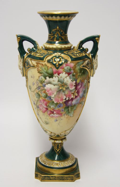 Royal Worcester Twin Handled Vase