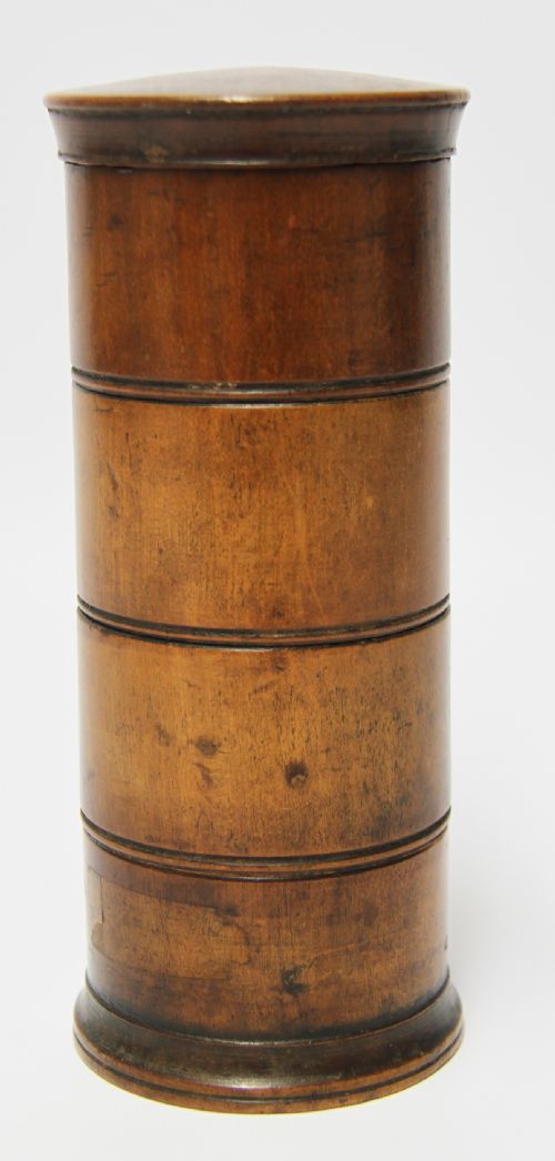 An Early 19th Century Treen  Spice Container