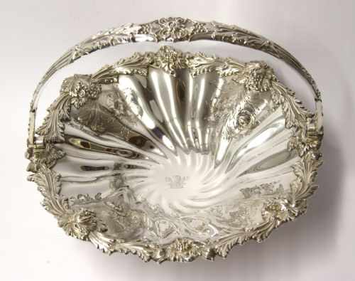 A Silver William IV Basket