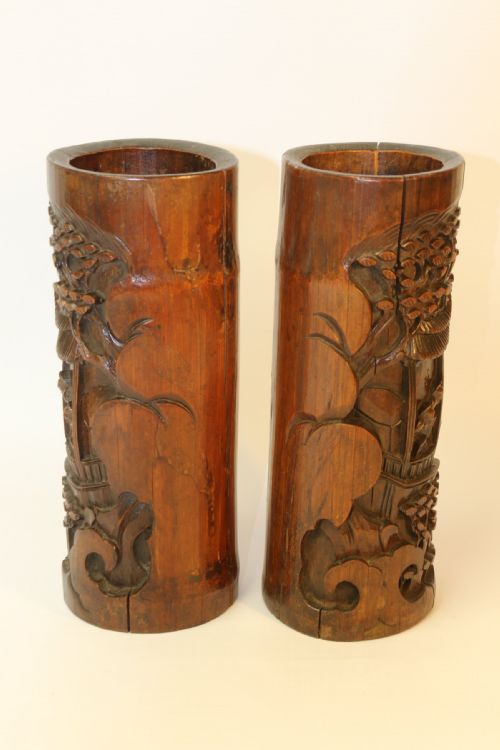 fig 1. A pair of Chinese Brush Pots