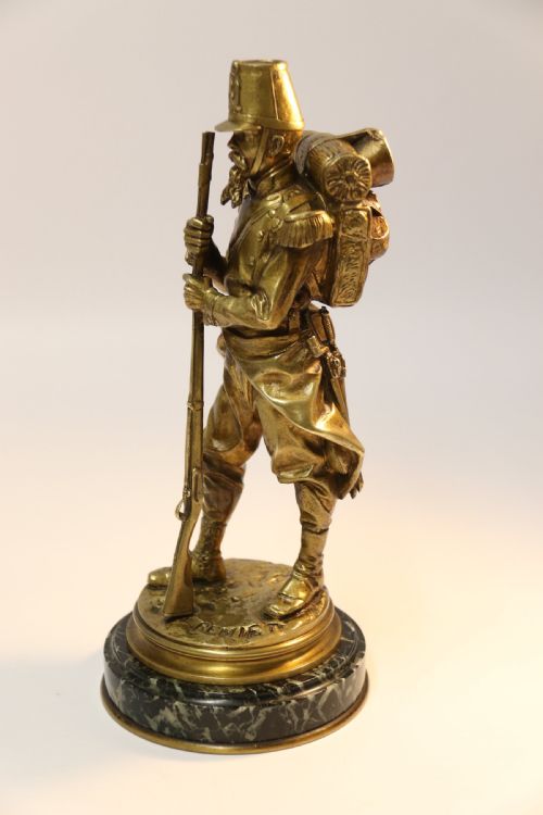 fig 1. A superb bronze figure of a Napoleonic Soldier