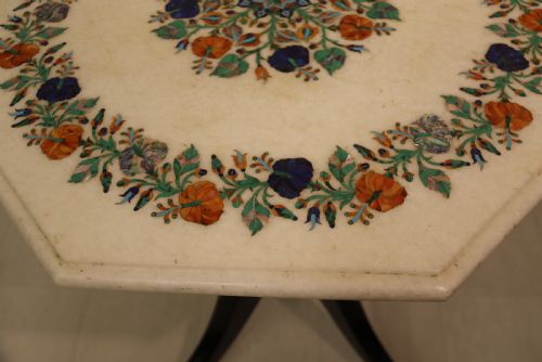 fig 1. Exquisite Pietra Dura Marble topped Table