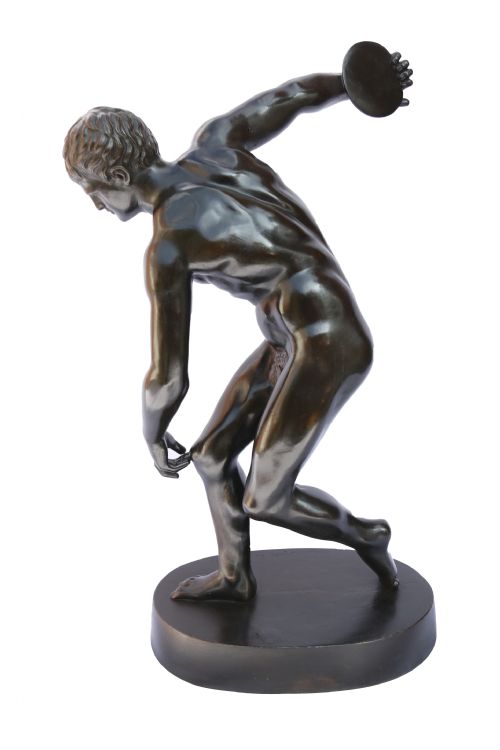 fig 1. Bronze figure of The Discus Thrower
