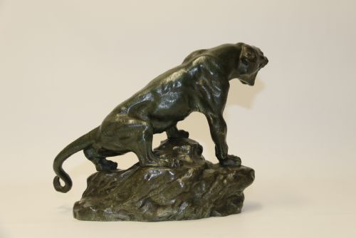 fig 1. An early 20th Century Bronze Study of a Panther by Thomas Cartier