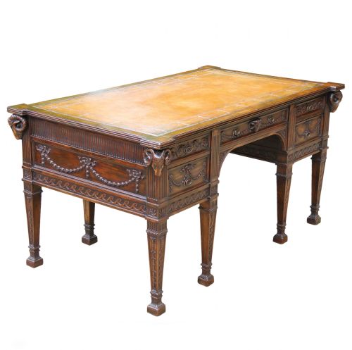 A Fine Freestanding  Robert Adam Style Desk