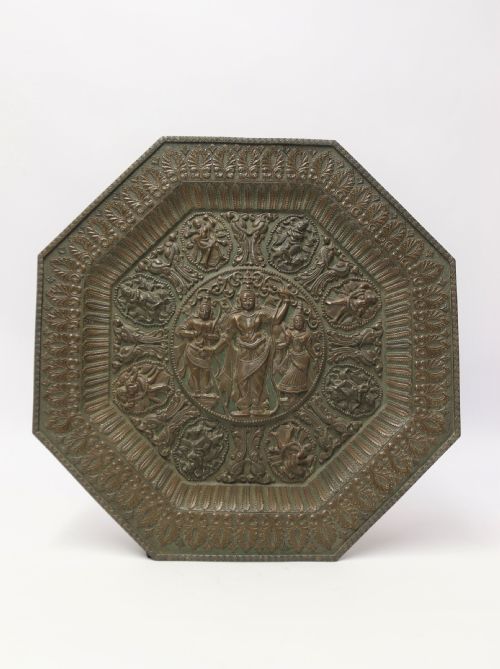 A Superb Large Raj Period 19th C Indian Copper Charger