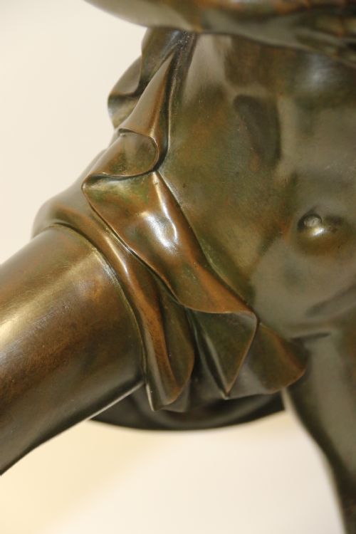 A LARGE ITALIAN GRAND TOUR BRONZE SCULPTURE OF THE GREEK GOD PROMETHEUS - ADDITIONAL PHOTO 5
