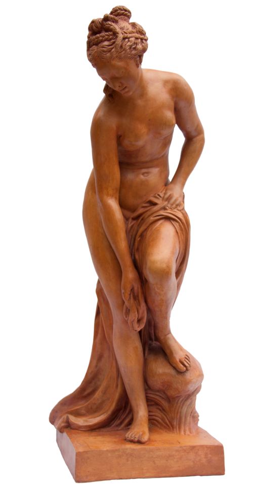 A Large French Grand Tour Terracotta Figure of Venus, Circa 1880