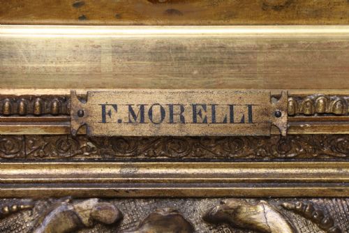 fig 1. A Fine mid 19th century Italian Oil on Canvas, signed F Morelli
