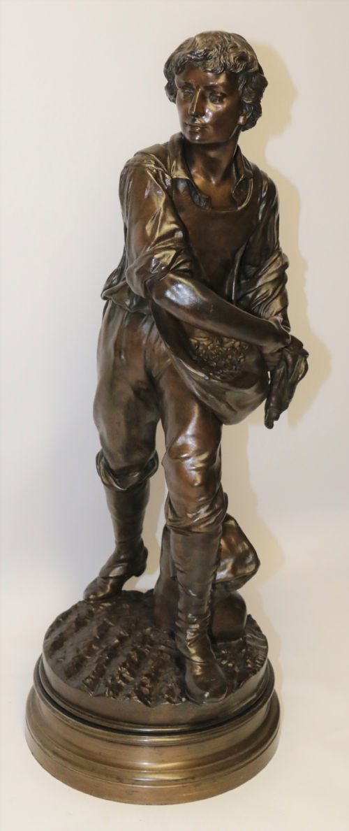 A Large 19th C Bronze Sculpture by Henri Ple