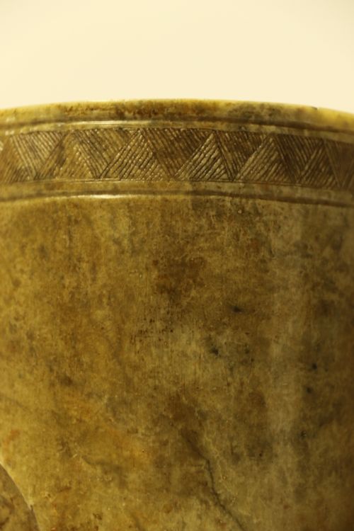 fig 2. A Rare Chinese Carved Soap Stone Brush Pot