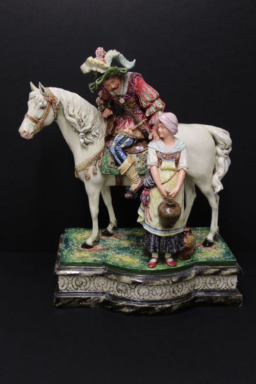 A Most Impressive Large 19th Century Continental Pottery Figure Group