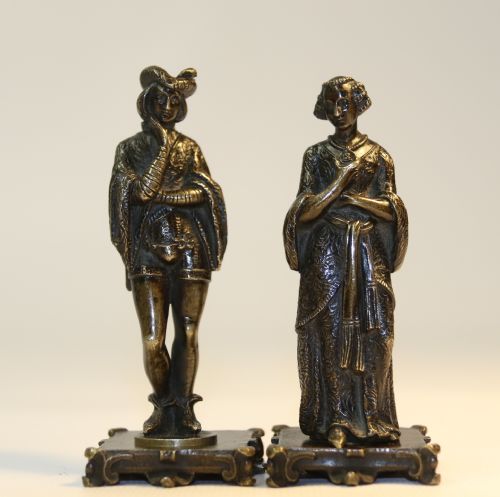 A Pair of French Bronze Wax Seals, C 1850