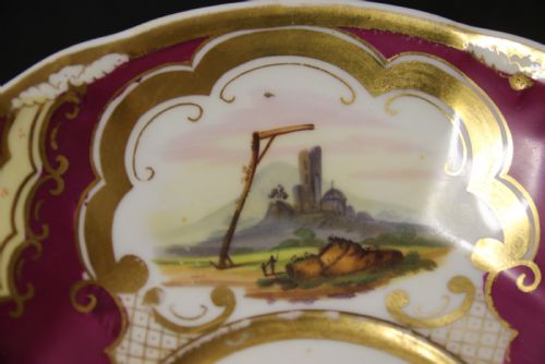 AN EARLY 19TH CENTURY ENGLISH RIDGEWAY PORCELAIN CABINET CUP AND SAUCER - ADDITIONAL PHOTO 4