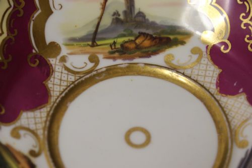 AN EARLY 19TH CENTURY ENGLISH RIDGEWAY PORCELAIN CABINET CUP AND SAUCER - ADDITIONAL PHOTO 5