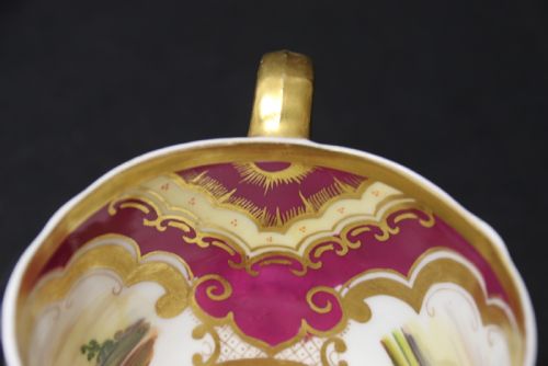 AN EARLY 19TH CENTURY ENGLISH RIDGEWAY PORCELAIN CABINET CUP AND SAUCER - ADDITIONAL PHOTO 11