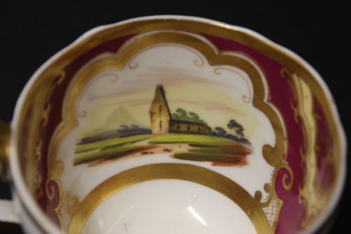 AN EARLY 19TH CENTURY ENGLISH RIDGEWAY PORCELAIN CABINET CUP AND SAUCER - ADDITIONAL PHOTO 12
