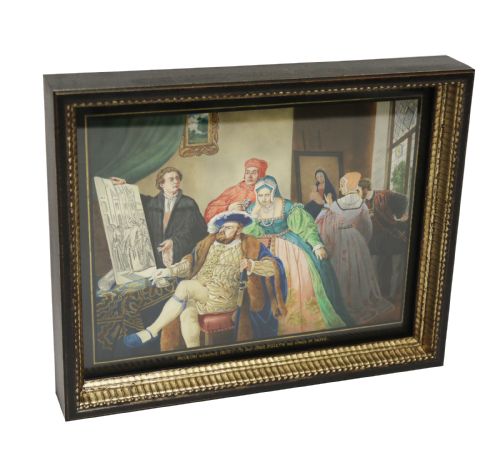 A Superb Quality Framed Watercolour of Henry VIII