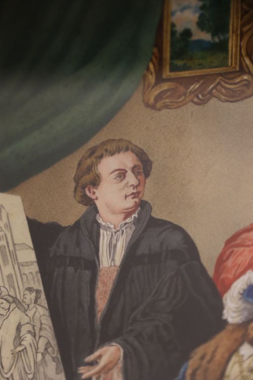 fig 1. A superb quality framed watercolour of Henry VIII