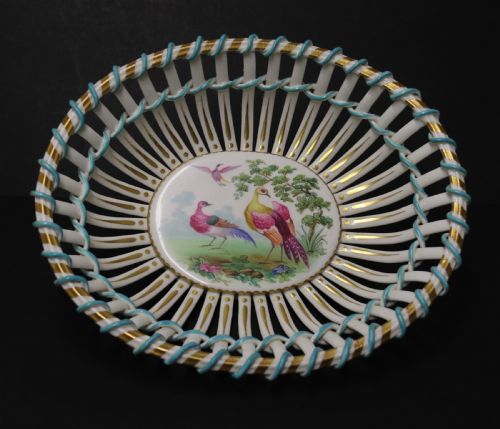 A Most Impressive Late 19th C Porcelain Basket
