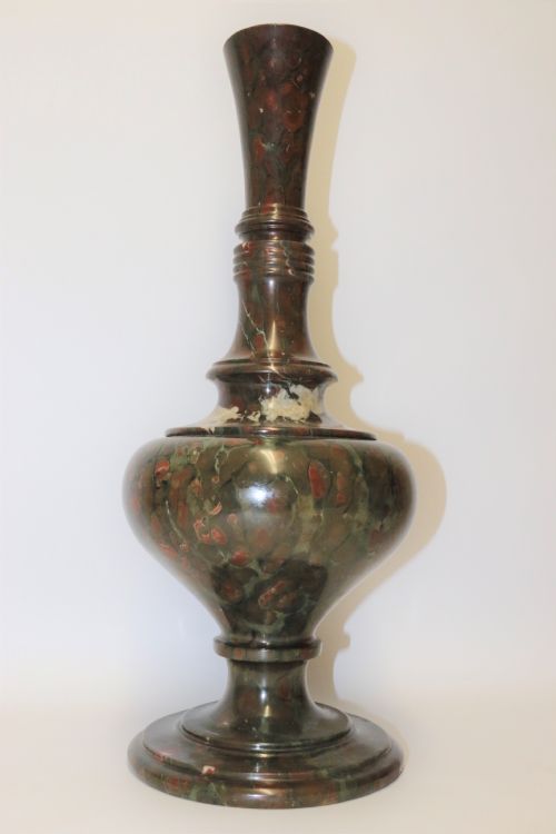 A SUPERB 19TH C ITALIAN GRAND TOUR SERPENTINE MARBLE VASE - ADDITIONAL PHOTO 2