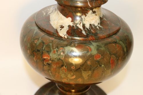 A SUPERB 19TH C ITALIAN GRAND TOUR SERPENTINE MARBLE VASE - ADDITIONAL PHOTO 5
