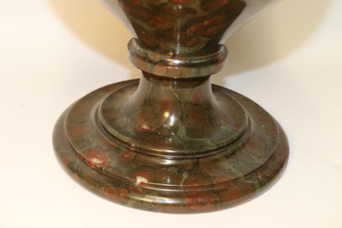 A SUPERB 19TH C ITALIAN GRAND TOUR SERPENTINE MARBLE VASE - ADDITIONAL PHOTO 6