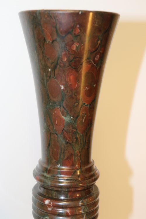 A SUPERB 19TH C ITALIAN GRAND TOUR SERPENTINE MARBLE VASE - ADDITIONAL PHOTO 7