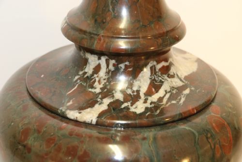 A SUPERB 19TH C ITALIAN GRAND TOUR SERPENTINE MARBLE VASE - ADDITIONAL PHOTO 8