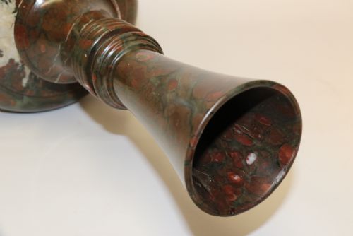 A SUPERB 19TH C ITALIAN GRAND TOUR SERPENTINE MARBLE VASE - ADDITIONAL PHOTO 10