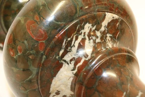 A SUPERB 19TH C ITALIAN GRAND TOUR SERPENTINE MARBLE VASE - ADDITIONAL PHOTO 11