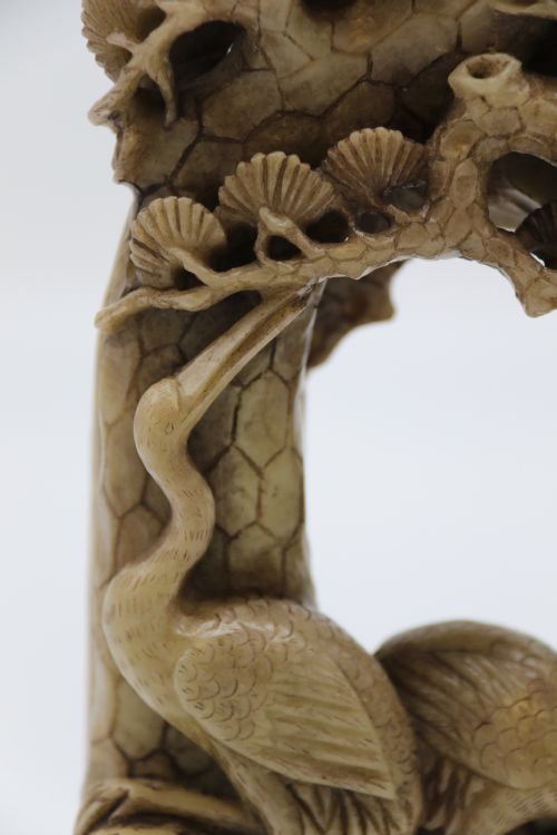 fig 1. A Chinese finely carved late 19th C soapstone figure group