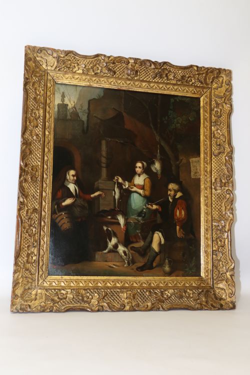 A Fine 19th Century Dutch School Oil Painting.