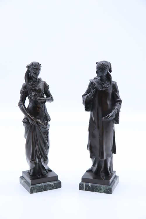 A Fine Pair of 19th Century Renaissance Style Bronzes by Jean Baptiste Germain