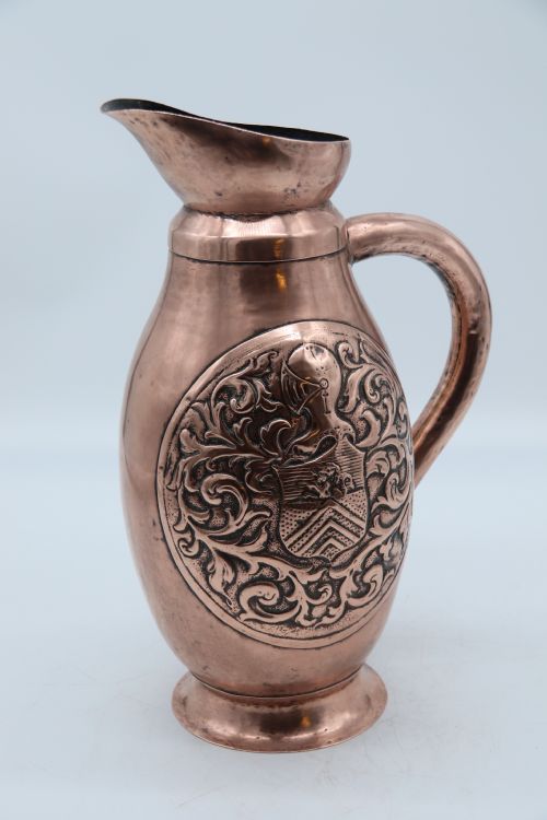 A Large Baronial Copper Ale or Cider Jug from the Arts and Crafts Period, Circa 1890