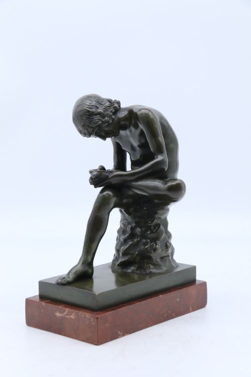 A Fine 19th Century Italian Grand Tour Bronze Figure of Spinario, the Boy with the Thorn.