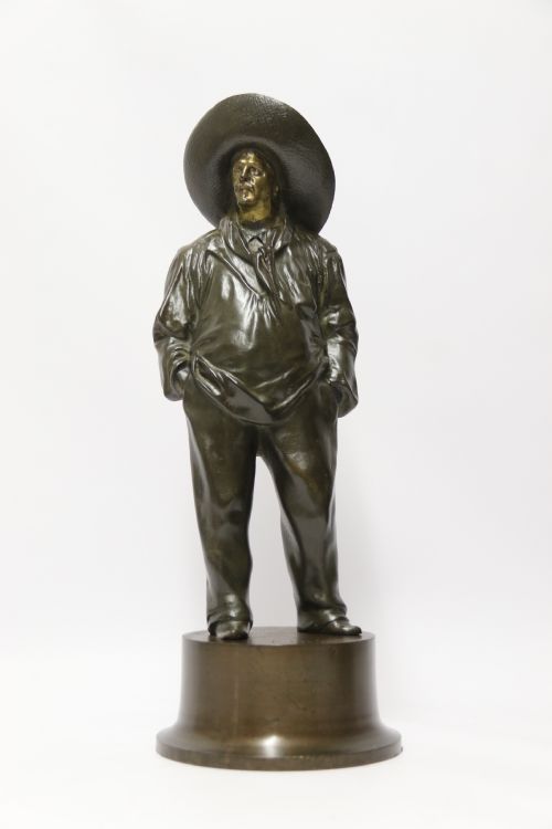 fig 2. 19th century French bronze sculpture, The strong man, circa 1880