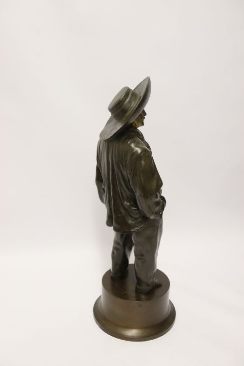 fig 4. 19th century French bronze sculpture, The strong man, circa 1880