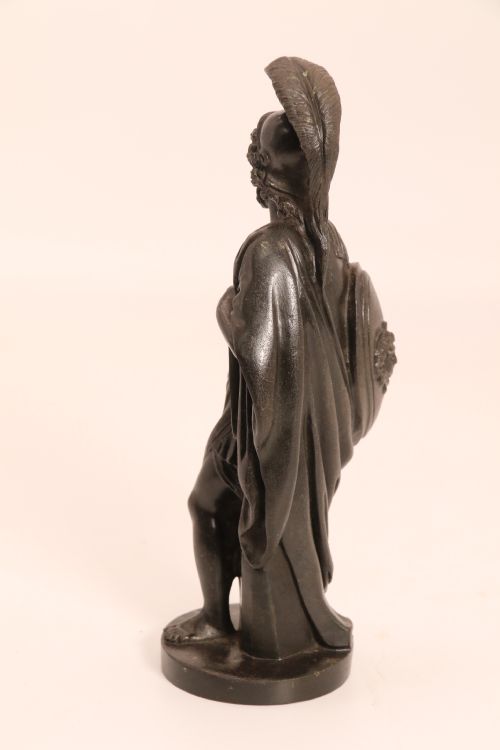 A RARE PAIR OF MID 19TH C GRAND TOUR BRONZE FIGURES OF ATHENA AND ZEUS - ADDITIONAL PHOTO 13