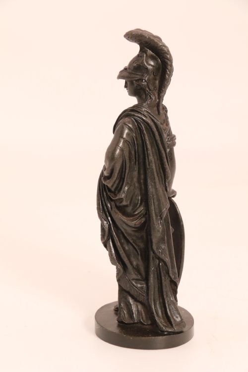 A RARE PAIR OF MID 19TH C GRAND TOUR BRONZE FIGURES OF ATHENA AND ZEUS - ADDITIONAL PHOTO 24