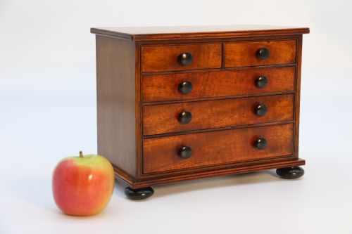 A Superb Mid Victorian Miniature Apprentice Piece Chest of Drawers, Circa 1860