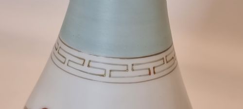 A LATE 19TH C FRENCH CLASSICAL GRECIAN STYLE GLASS VASE - ADDITIONAL PHOTO 11