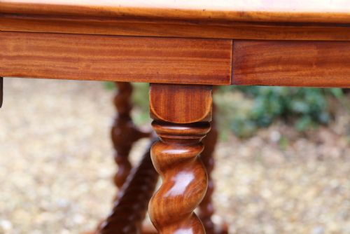 ANTIQUE ENGLISH MID19TH CENTURY EXHIBITION QUALITY SATINWOOD AND MARQUETRY CENTRE OR LIBRARY TABLE - ADDITIONAL PHOTO 12