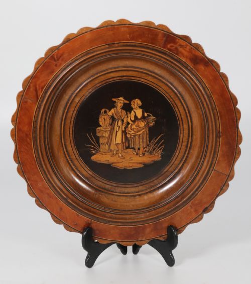 19TH CENTURY ITALIAN SORRENTO WARE OLIVEWOOD BOWL CIRCA 1860 - ADDITIONAL PHOTO 5