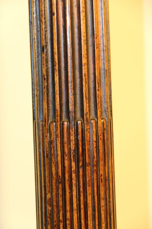 ANTIQUE ENGLISH CHIPPENDALE MAHOGANY CANDLE STAND - ADDITIONAL PHOTO 4